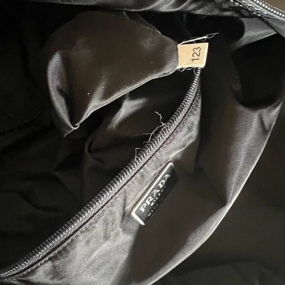 PRADA Mens Tessuto Travel Gym Weekend Duffle Boston Bag Grey - Picture 10 of 16